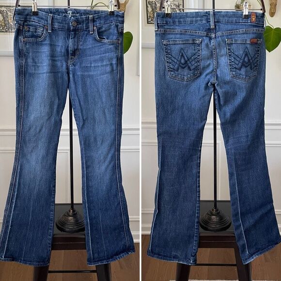 7 For All Mankind A Pocket Bootcut Jeans 27 - Picture 2 of 8